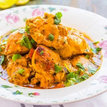 Poulet handi aux épices et yaourt