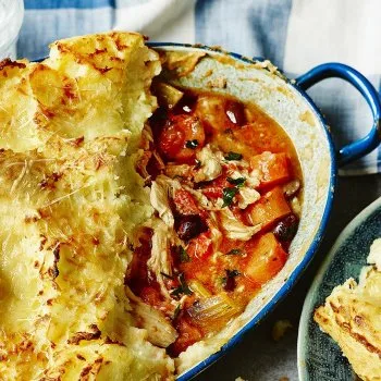 Parmentier de poulet aux légumes