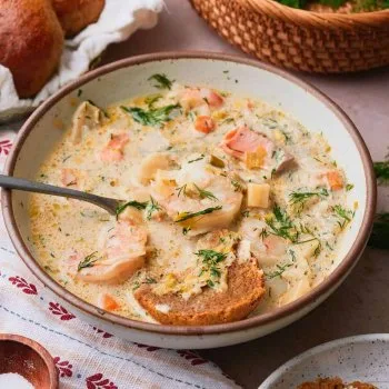 Soupe norvégienne de poisson à la crème