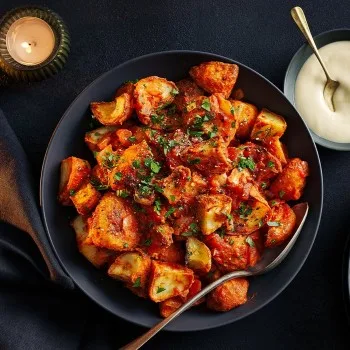 Patatas bravas et sauce tomate épicée