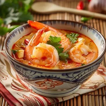 Tom yum aux crevettes