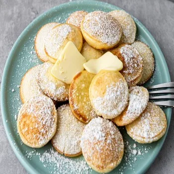 Poffertjes, mini-pancakes néerlandais