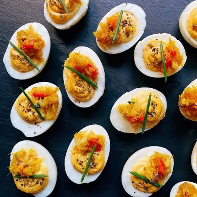 Œufs farcis à la morue
