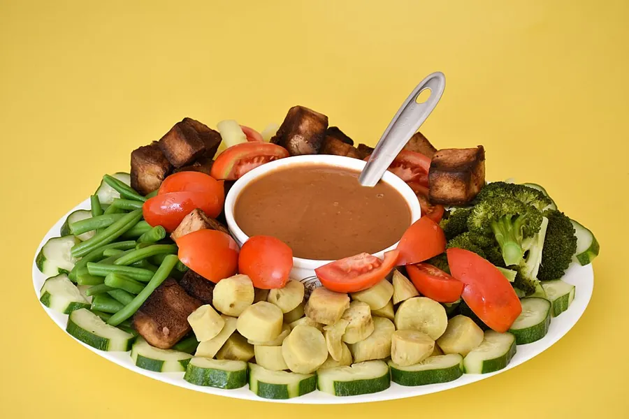 Gado-gado, légumes sauce cacahuète