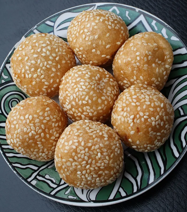 Jian dui, boules de sésame à l’anko
