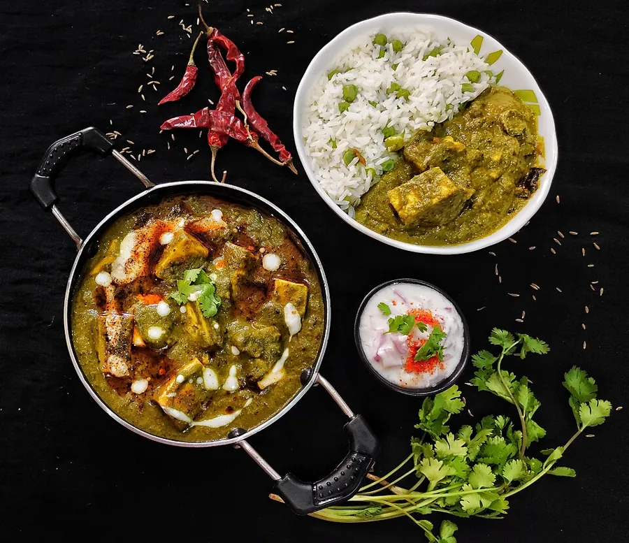 Palak paneer, épinards au fromage