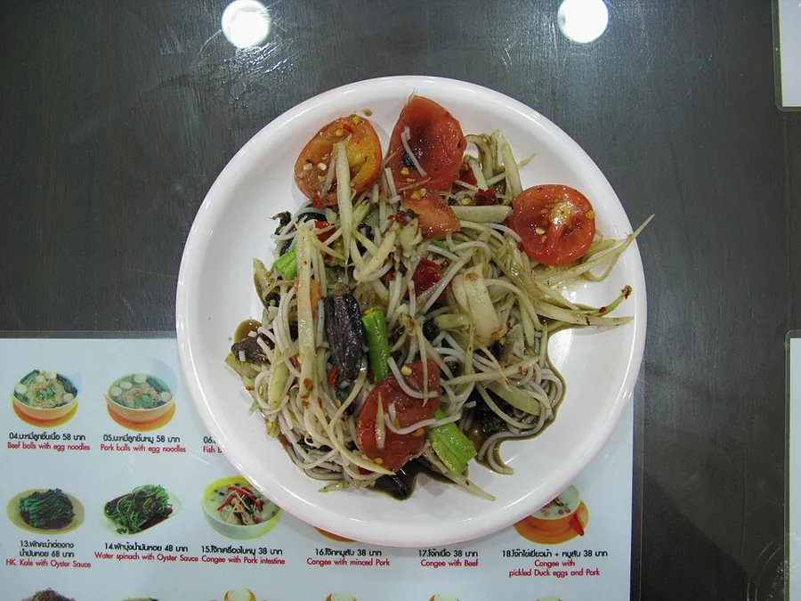 Som tam, salade de papaye verte