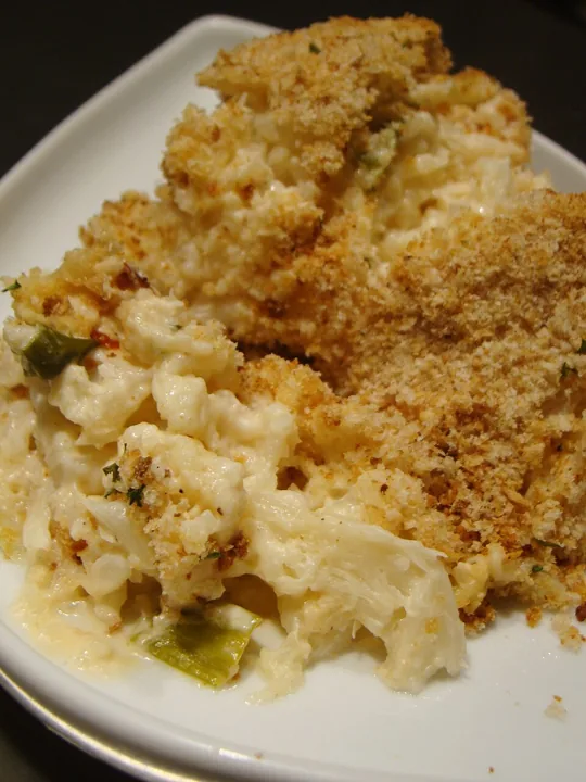 Chou-fleur gratiné sauce Mornay