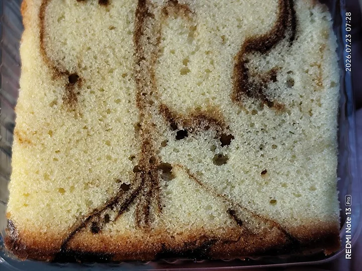 Cake marbré vanille et chocolat