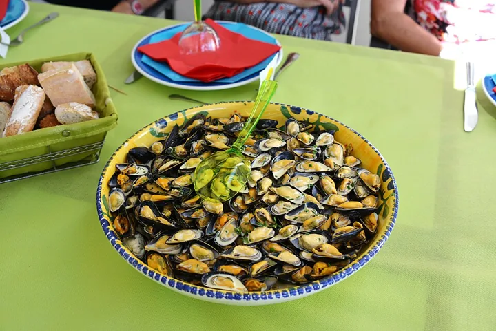Moules à la crème sans alcool