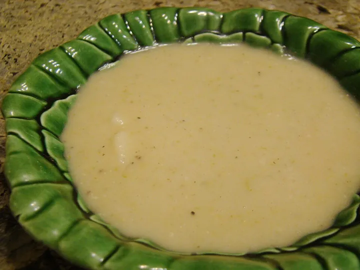 Potage parmentier aux poireaux
