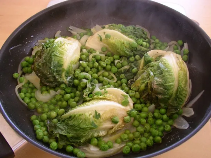 Petits pois à la française sans lardons
