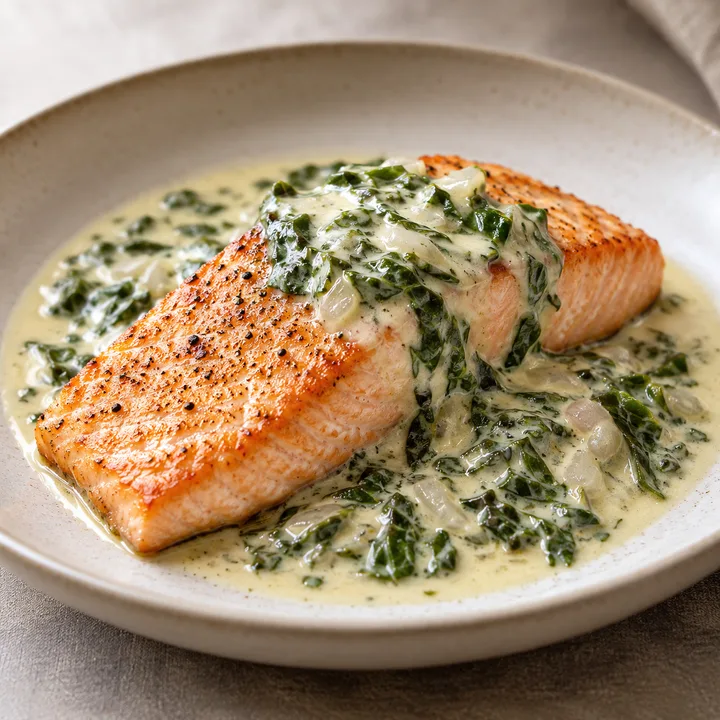 Saumon à la crème d’oseille