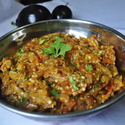 Aubergines fumées à l’indienne