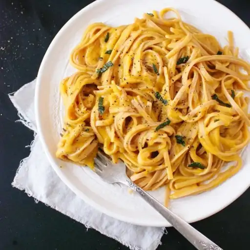 Linguine à la courge rôtie