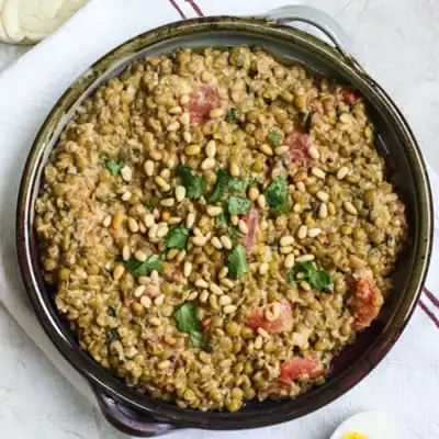 Lentilles au tahini et au citron