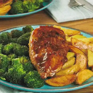 Poulet balsamique, brocoli et pommes de terre