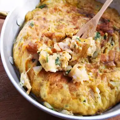 Tortilla de morue dessalée