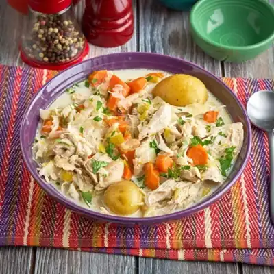 Waterzooi léger de poulet aux légumes