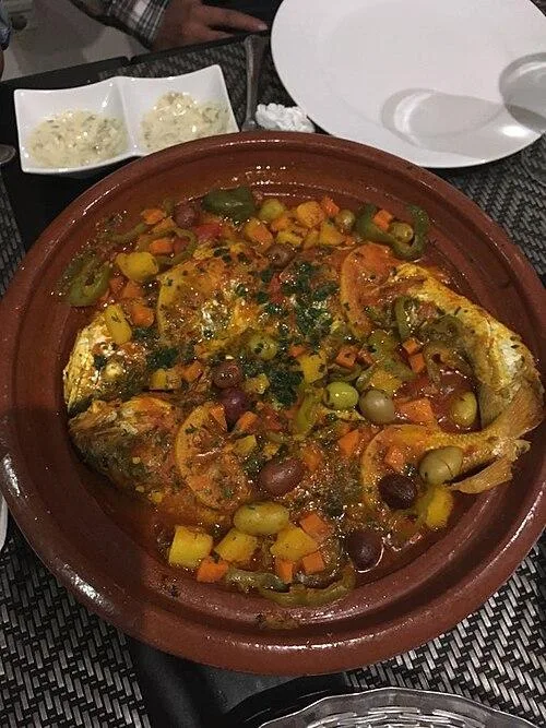 Tajine de poisson à la chermoula et aux légumes