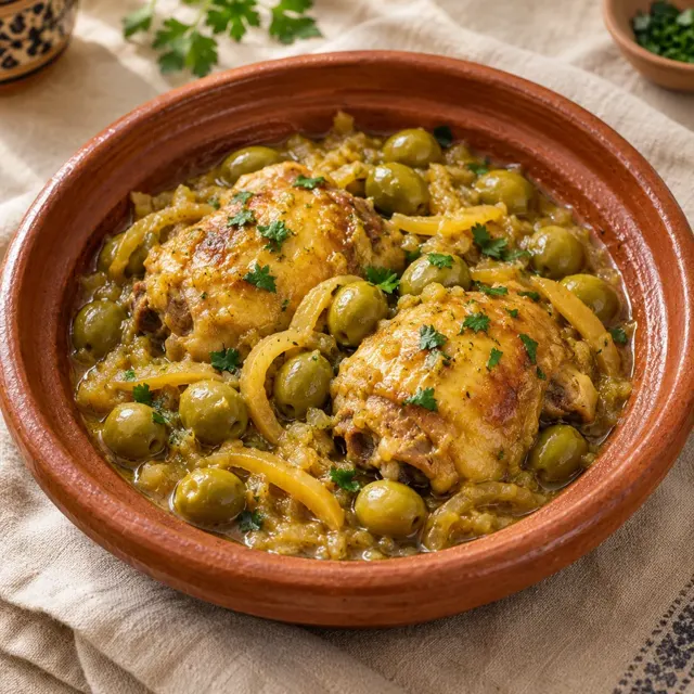 Poulet aux olives & citron